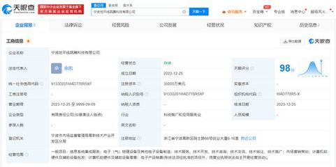 地平线在宁波成立飒腾科技公司 注册资本3亿美元